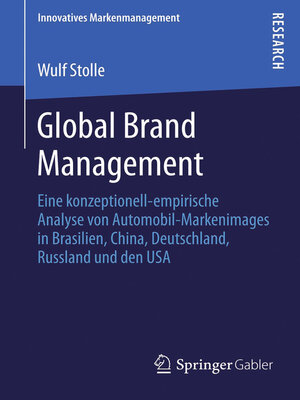 cover image of Global Brand Management